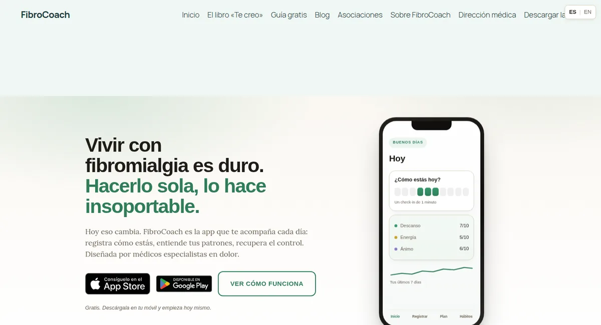 FibroCoach website: the fibromyalgia app built by pain physicians